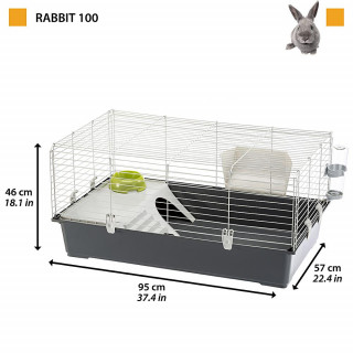 Kit Jaula Ferplast Rabbit 100 para conejos o cuyes