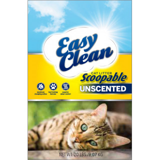 Arena Easy Clean aglomerante sin aroma 4 Kg. y 9 Kg.