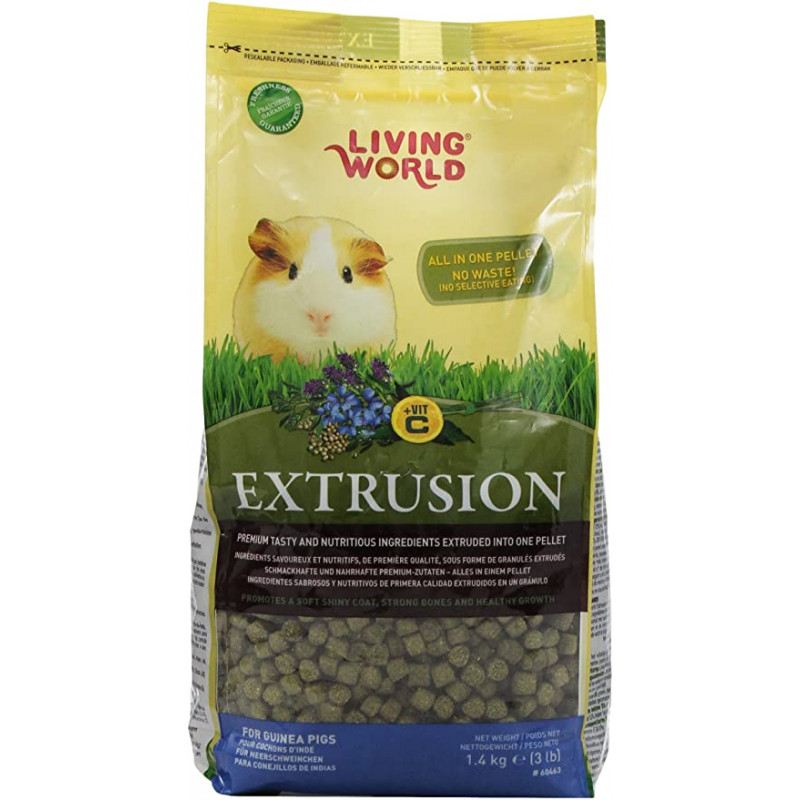 Extrusion Guinea Pigs Living World 1,4 Kg.