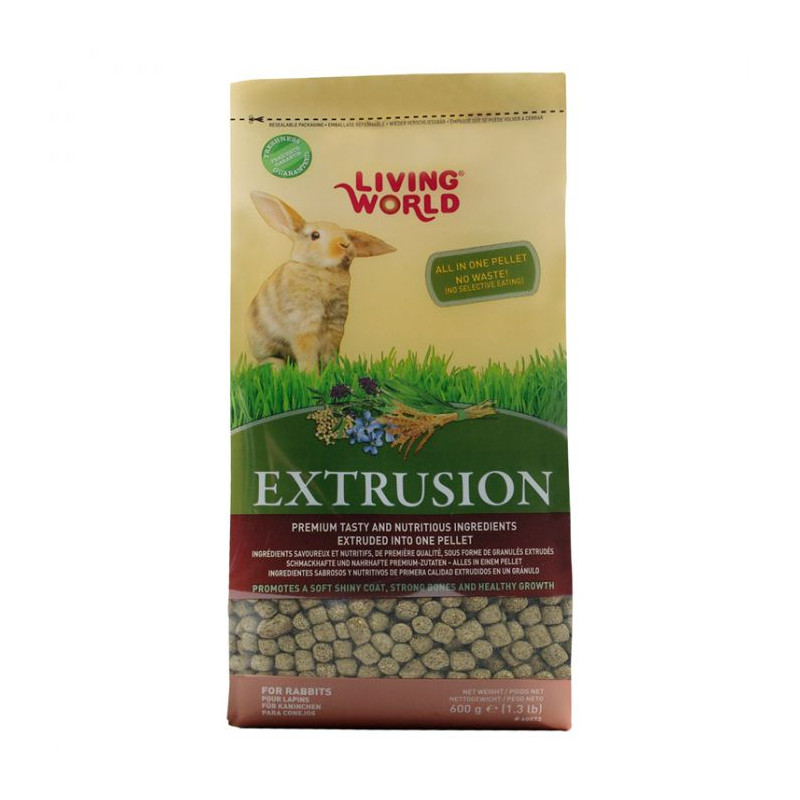 Extrusion Rabbits Living World 1,4 Kg.