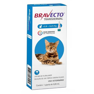 Bravecto 3 meses de protección pipeta Gatos 2,8 Kg - 6,2 Kg.