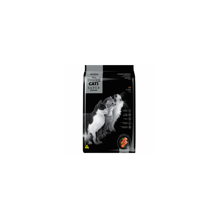 Three Cats Super Premium Salmón Adulto Castrado 10 Kg Three Cats Super Premium Salmón Adulto Castrado 10 Kg