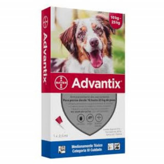 Advantix 10 - 25 Kg pipeta antipulgas perros