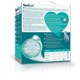 Arena sanitaria aglomerante Sanicat Strong Clumps 7 Kg.