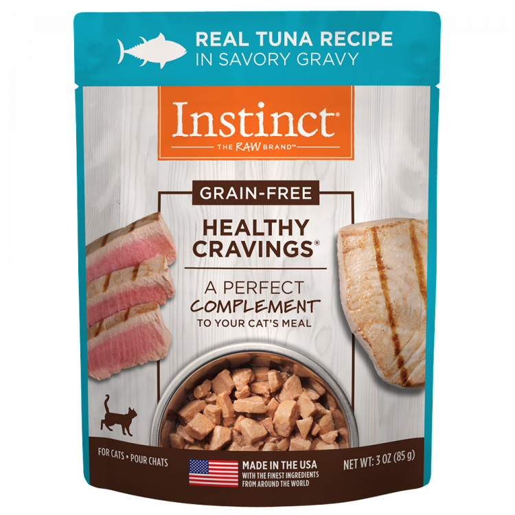 Instinct Healthy Cravings grain free pouch atún 85g.
