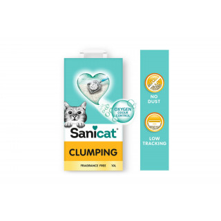 Arena sanitaria aglomerante Sanicat Strong Clumps 12 Kg.