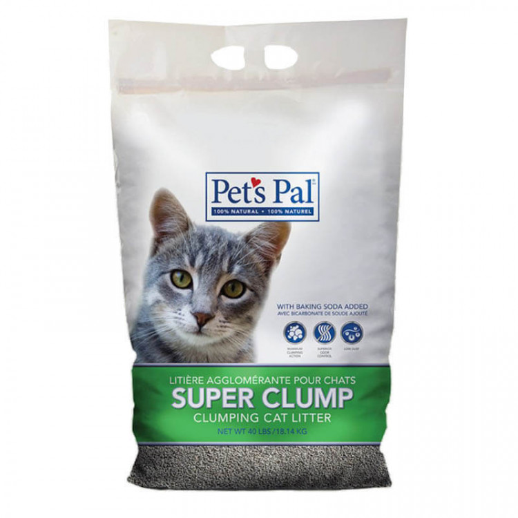 Pet's Pal Super Clump arena aglomerante 9Kg - 18Kg.