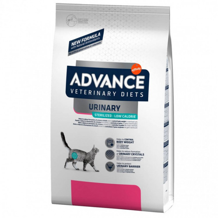 Advance Veterinary Urinary Sterilized Low Calorie 2,5 Kg.