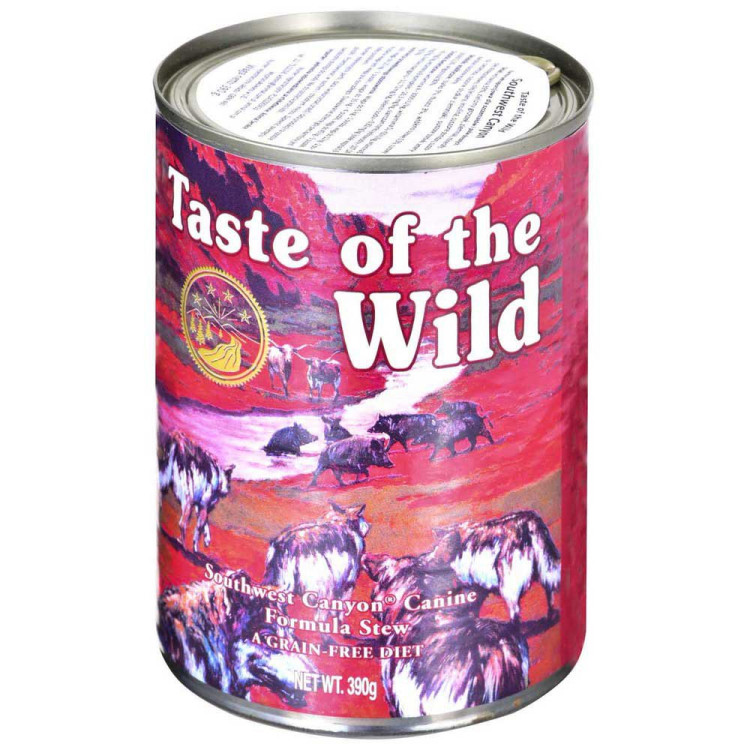 Taste of the Wild Southwest C. pate jabalí grain free lata 390 g.