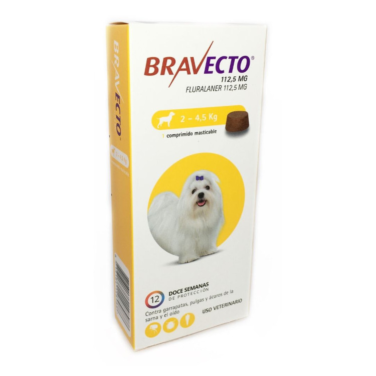 Bravecto Perros 2- 4,5 Kg. VENCIMIENTO: 03-2023