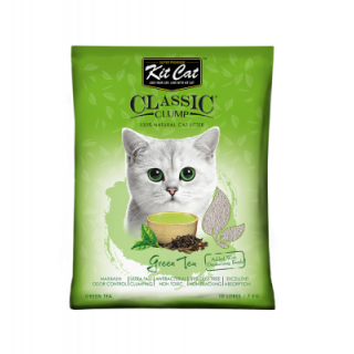 Kit Cat Classic Clump Té Verde arena aglomerante 7 Kg.