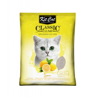 Kit Cat Classic Clump Limón arena aglomerante 7 Kg.