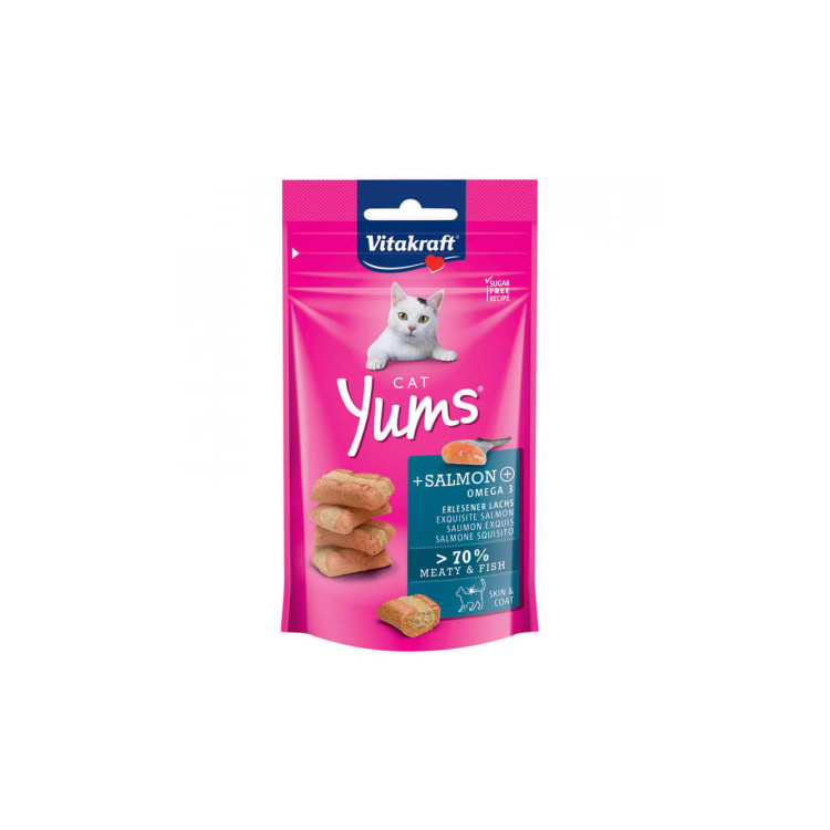 Vitakraft Cat Yums Salmón bocaditos húmedos para gatos