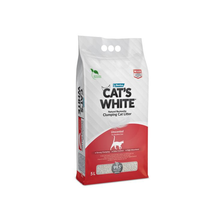 Cat's White arena sanitaria aglomerante 20 lt.