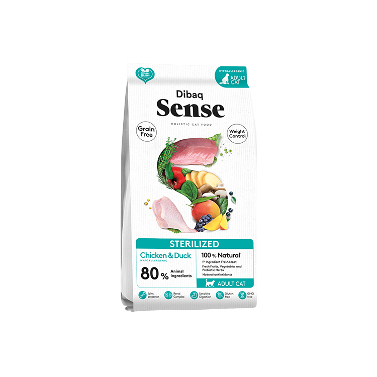 Dibaq Sense Grain Free Sterilized Chicken & Duck 1,5 - 6Kg.