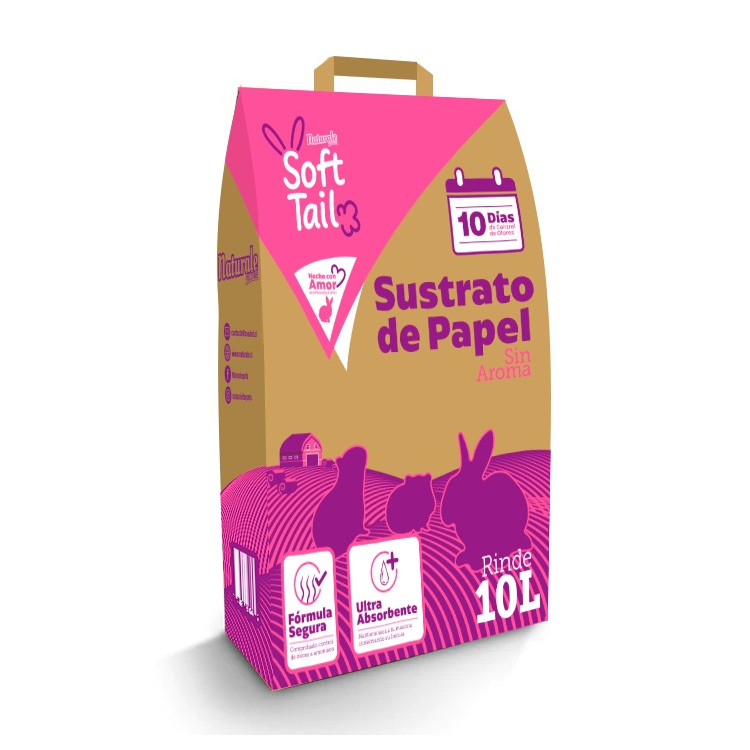 Naturale Soft Tail sustrato de papel sin aroma 10 lts.