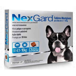 Nexgard 4,1 - 10 Kg. x 1 - 3 comprimidos