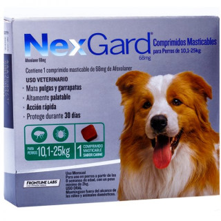 Nexgard 10 - 25 Kg. x 1 - 3 comprimidos