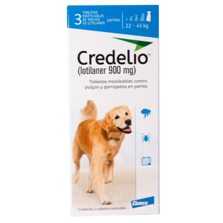 Credelio 22 - 45 Kg. x 3 comprimidos antipulgas garrapatas