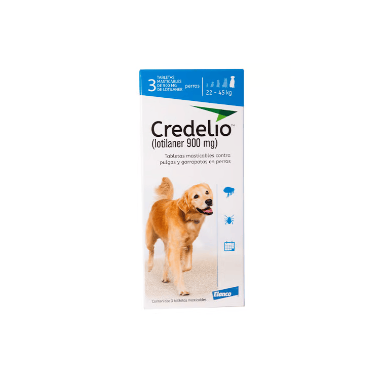 Credelio 22 - 45 Kg. x 3 comprimidos antipulgas garrapatas