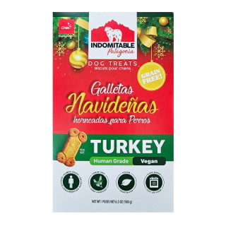 Indomitable Galletas Navideñas Grain Free sabor pavo 180 g.