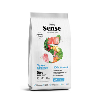 Dibaq Sense Grain Free Puppy Turkey & Salmon 2 - 12 Kg.