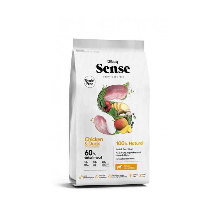 Dibaq Sense Grain Free Adult Dog Chicken & Duck 2 - 12 Kg.