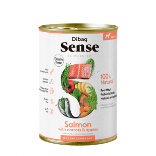 Dibaq Sense Paté Grain Free Salmon para perros lata 380 g.