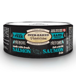 Oven Baked Pate Salmón grain free para gatos lata 156 Gr.