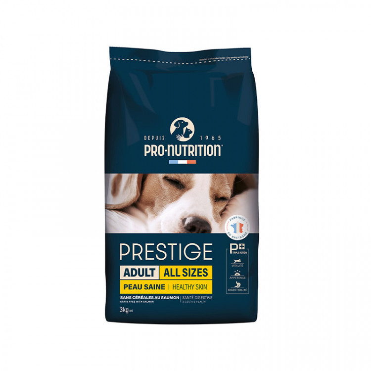 Prestige Adult All Sizes "Healthy Skin" grain free 12 Kg. Pro Nutrition Prestige Adult All Sizes "Healthy Skin" grain free 12 Kg. Pro Nutrition