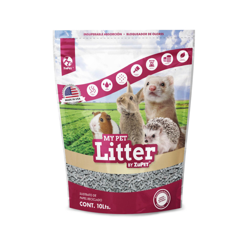 Sustrato Papel My Pet Litter 4 lt. y 10 lt.