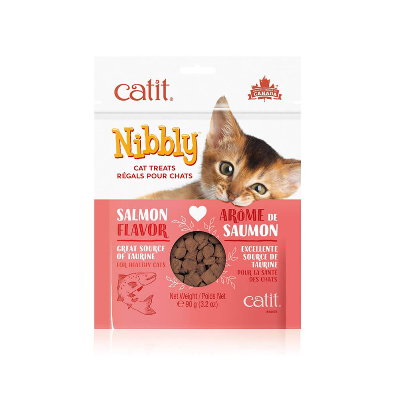 Nibbly Salmón Catit snack crocante para gatos 90 g. Nibbly Salmón Catit snack crocante para gatos 90 g.