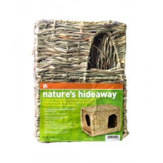 Nature's Hideaway Large Grass Hut casa refugio rectangular de heno