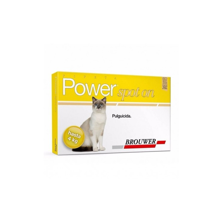 Power Spot-on Pipeta Antipulgas Gatos hasta 4 Kg.