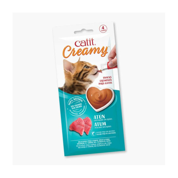 Snack Cremoso para Gatos Catit "Creamy de Atún"