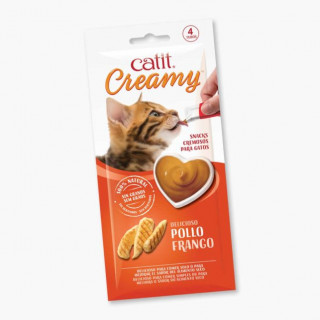 Snack Cremoso para Gatos Catit "Creamy de Pollo"