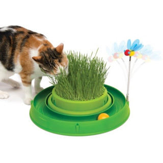 Centro de Juegos con Pasto para Gatos Catit "Play"