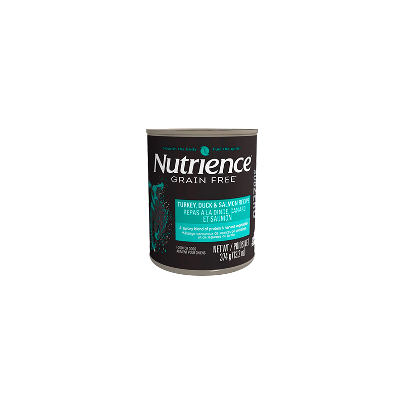 Nutrience Subzero Grain Free "Pavo Pato & Salmón" 374 g. lata / tarro Nutrience Subzero Grain Free "Pavo Pato & Salmón" 374 g. lata / tarro