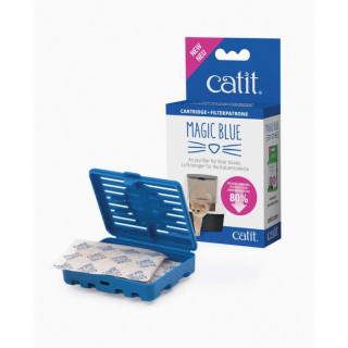 Catit "Magic Blue" Cartucho Eliminador Olores + 2 Almohadillas