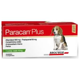 Paracan Plus antiparasitario saborizado x 2 comprimidos