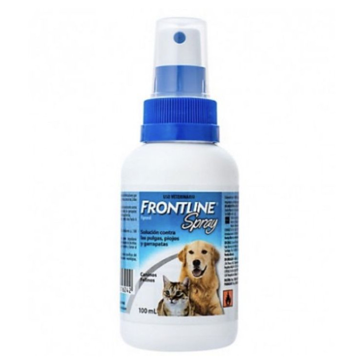 Frontline Spray 100 ml. Antipulgas Gatos Perros