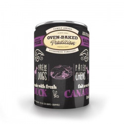 Oven Baked Pate Pato grain free para perros lata 354 g.