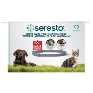 Seresto hasta 8 Kg. Collar Antipulgas 8 meses de protección