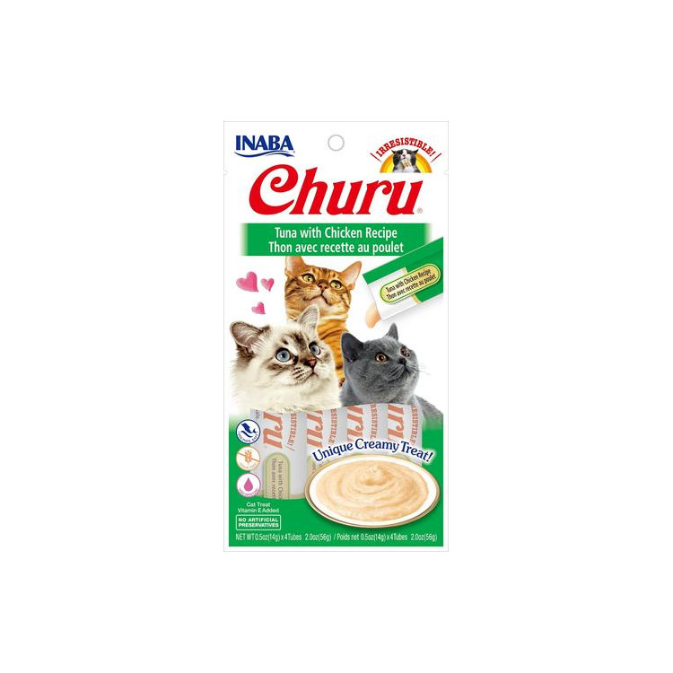 Snack Cremoso para Gatos Churu "Atún & Pollo"