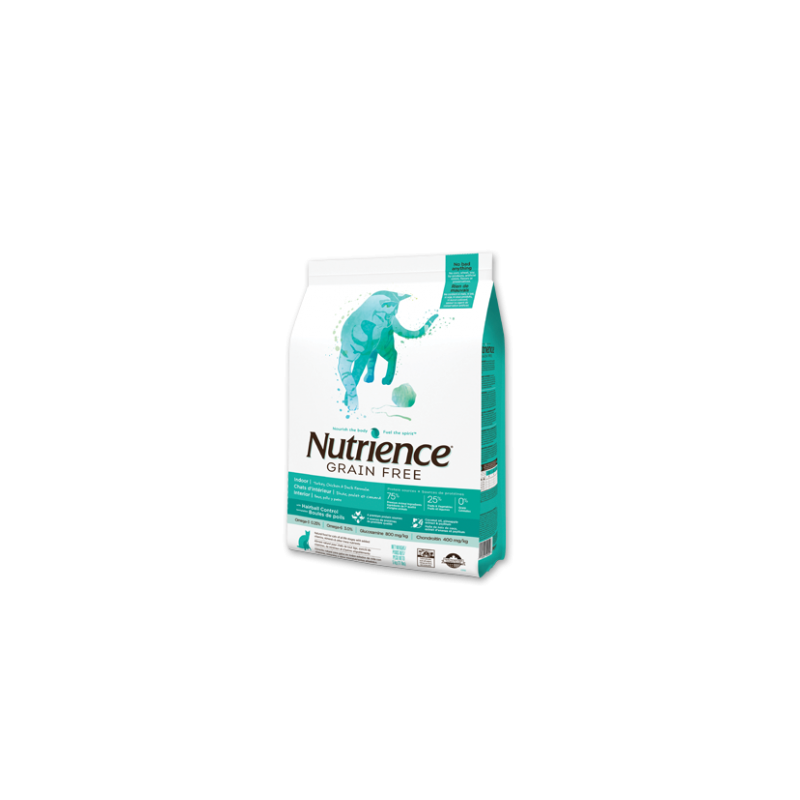 Nutrience Grain Free Gatos "Adulto de Interior" 5 Kg.