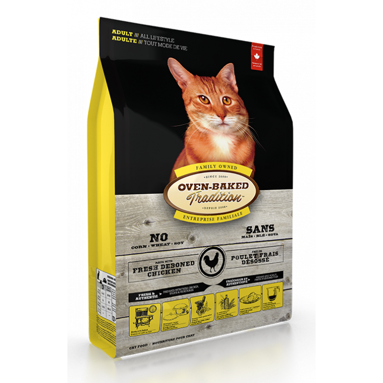 Oven Baked Gato Adulto Pollo 2,3 Kg.