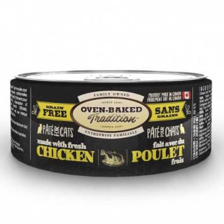 Oven Baked Pate Pollo grain free gatos lata 156 Gr.