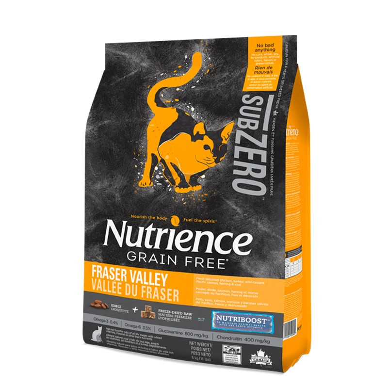 Nutrience SubZero Gatos "Fraser Valley" 2,3 Kg. y 5 Kg. Nutrience SubZero Gatos "Fraser Valley" 2,3 Kg. y 5 Kg.
