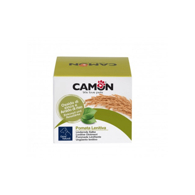 Crema natural calmante y cicatrizante óxido de zinc y aceites esenciales Camon 100 g.