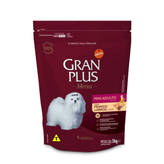 Gran Plus "Mini Adulto Pollo & Arroz" 3 Kg.